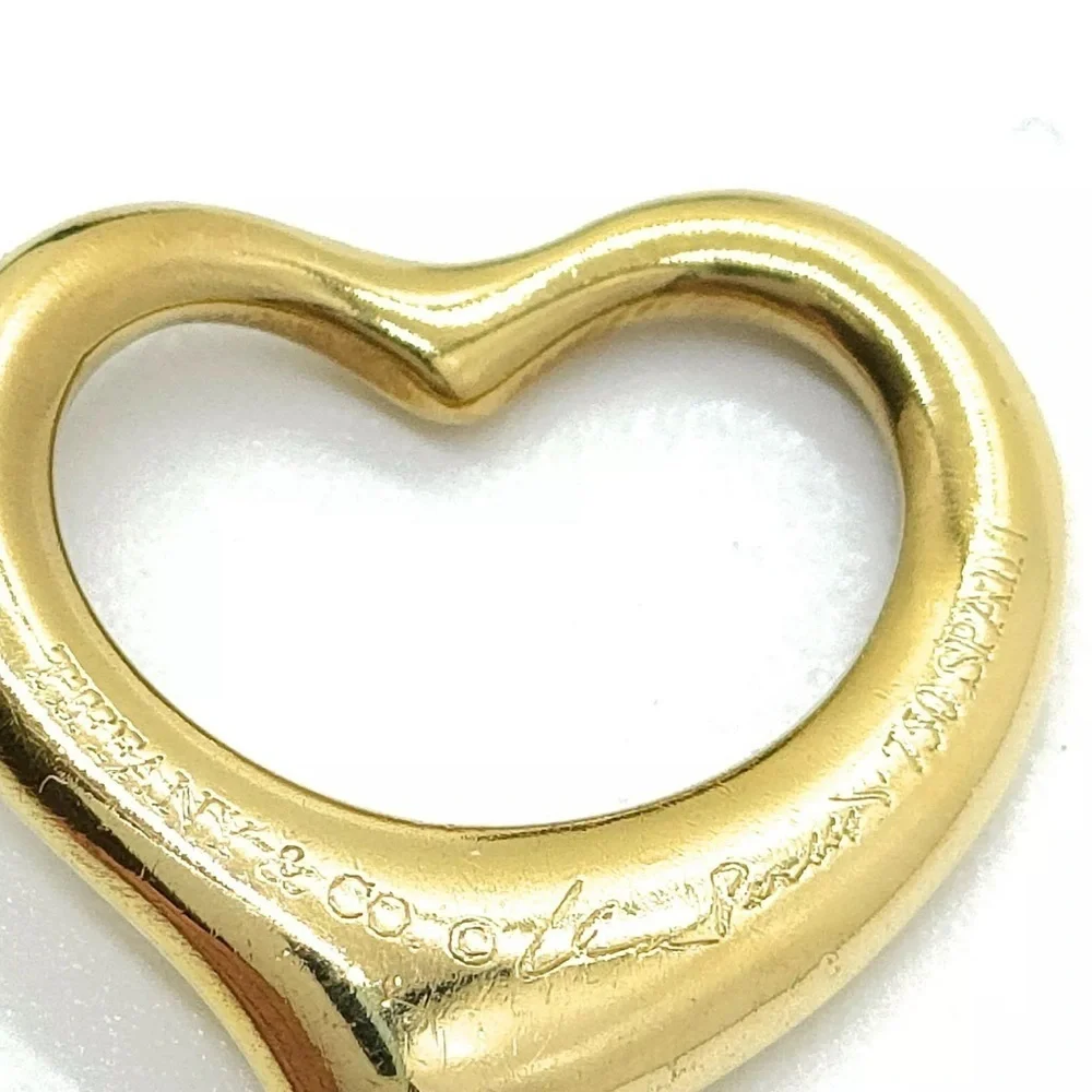 Tiffany & Co. 18KT Gold Open Heart Pendant